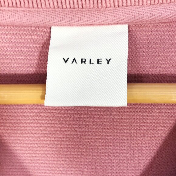 VARLEY Vine Oversized Half-Zip Pullover in Nostalgia Rose Ottoman Fabric XS - Picture 13 of 16